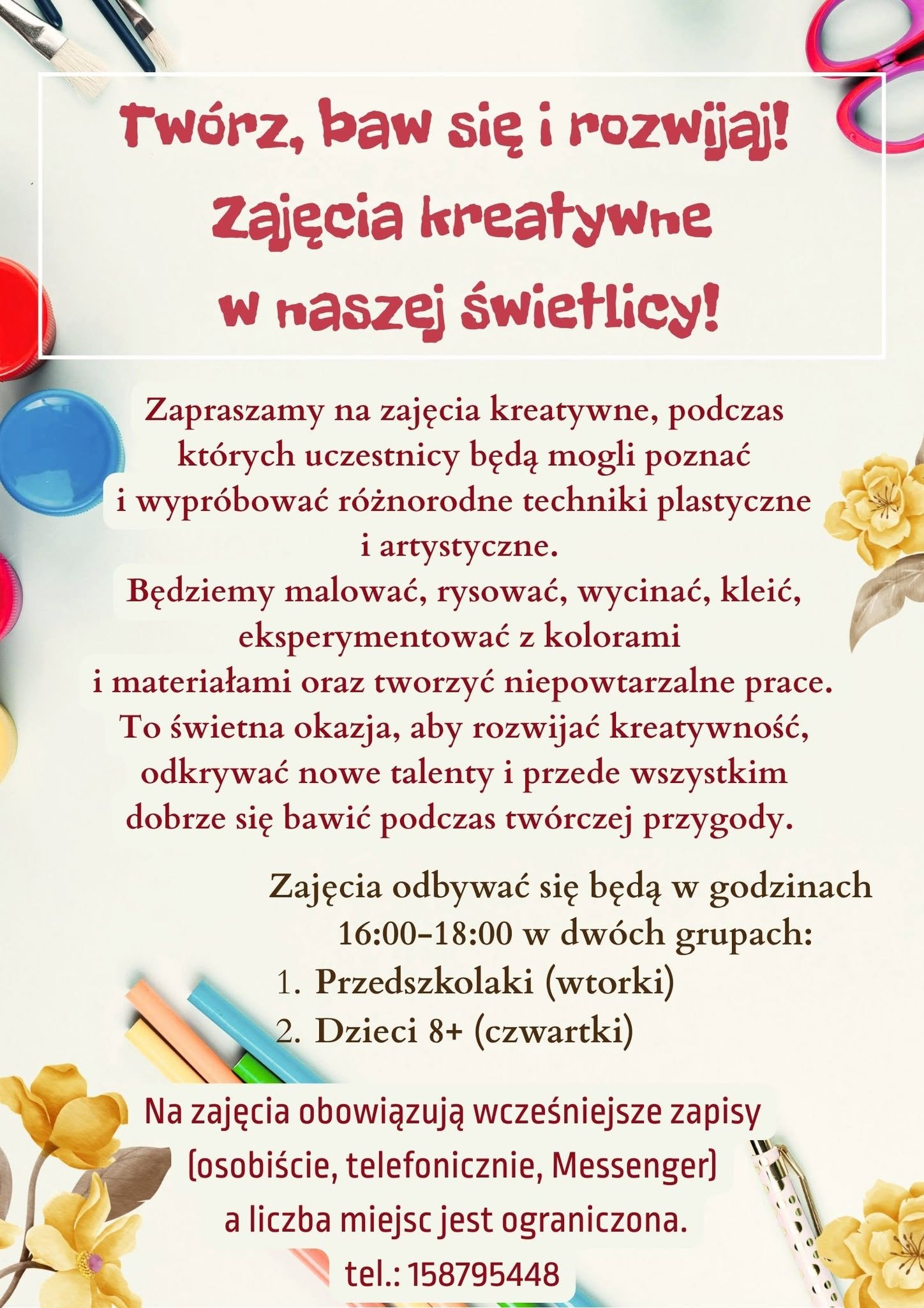 Zajęcia kreatywne