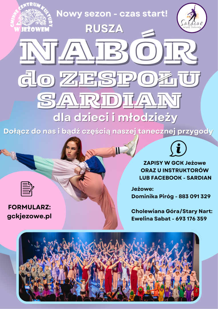 Nabór do zespołu tanecznego “SARDIAN” 2025