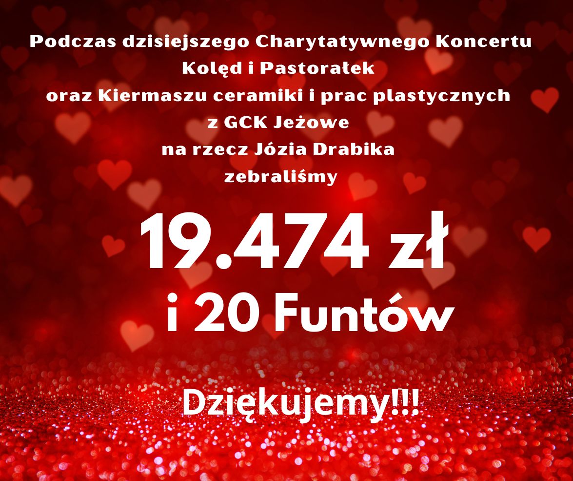 Dziękujemy za okazane serce