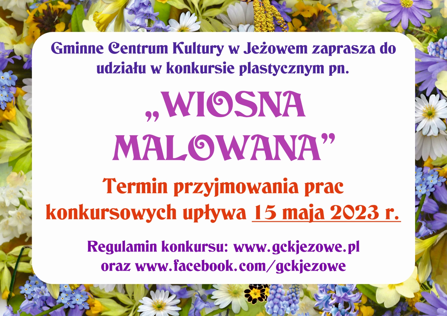 Gminny Konkurs Plastyczny "Wiosna Malowana" 2023