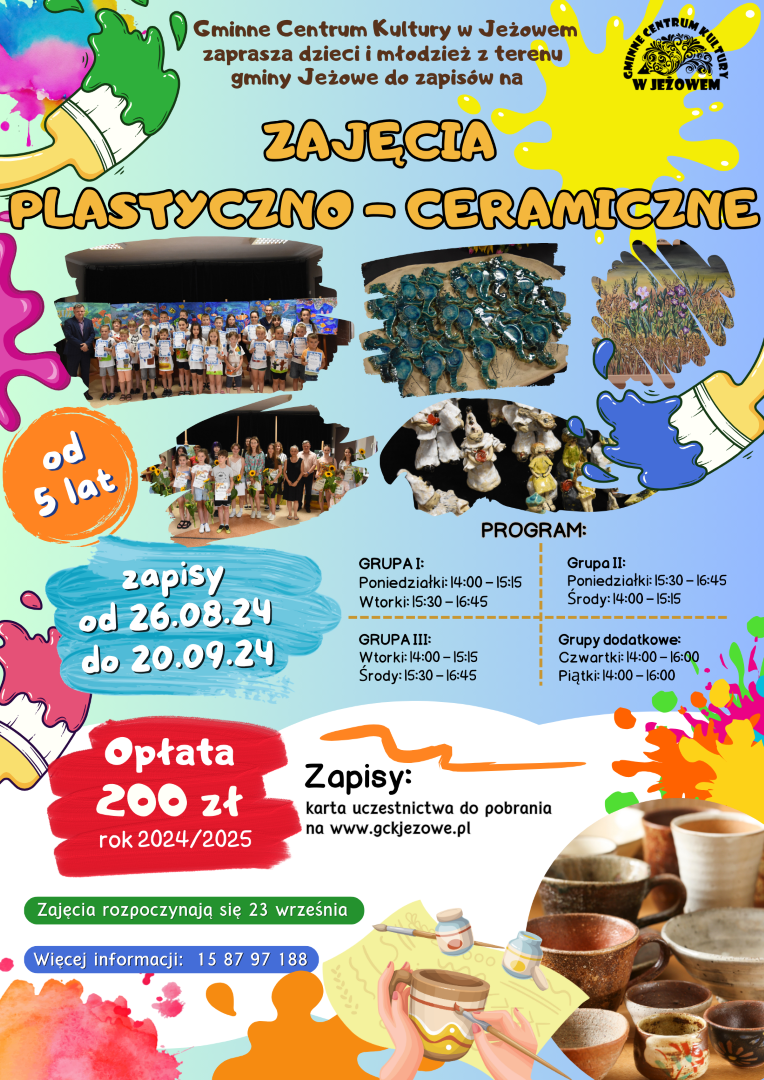 Nabór na zajęcia plastyczno-ceramiczne