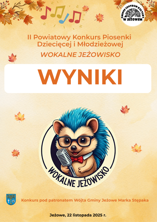 Protokół z II Powiatowego Konkursu Piosenki Dziecięcej i Młodzieżowej „ Wokalne Jeżowisko”