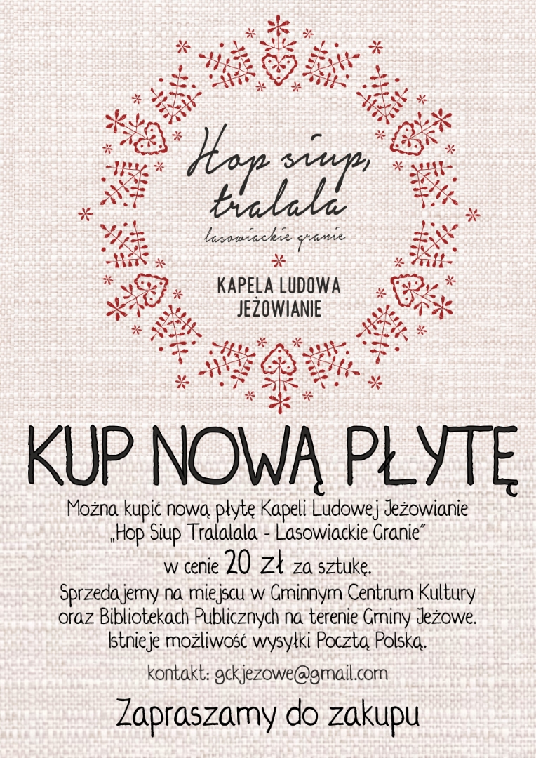 Zakup najnowszą płytę Kapeli Ludowej Jeżowianie