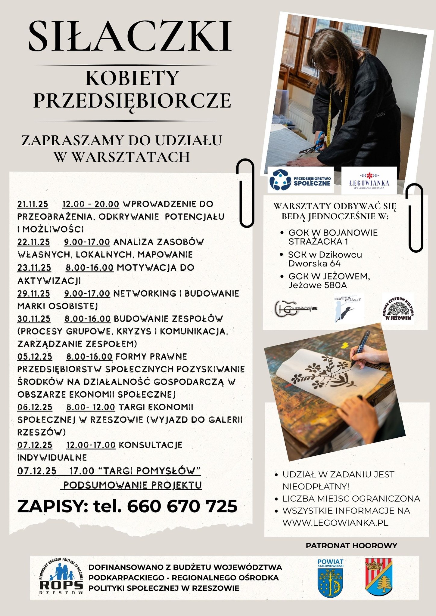 Zostań SIŁACZKĄ! - weź udział w warsztatach i wybierz swoją przyszłość!