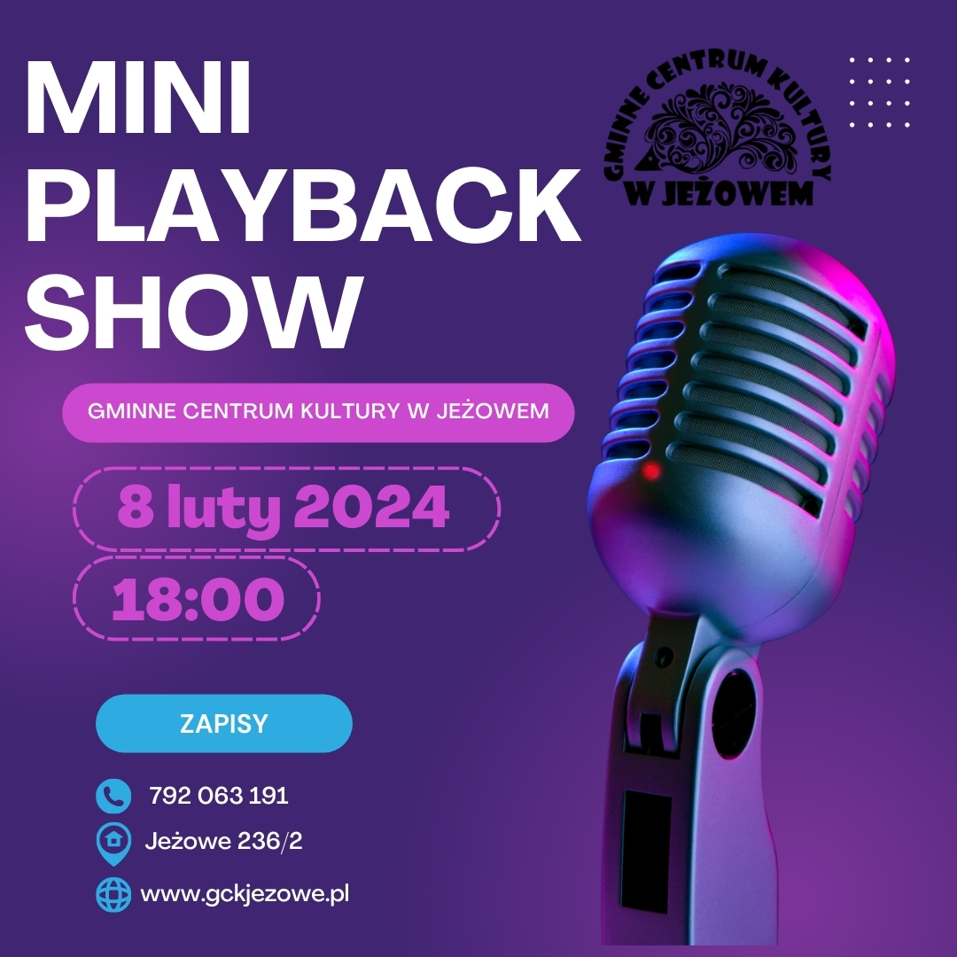 MINI PLAYBACK SHOW