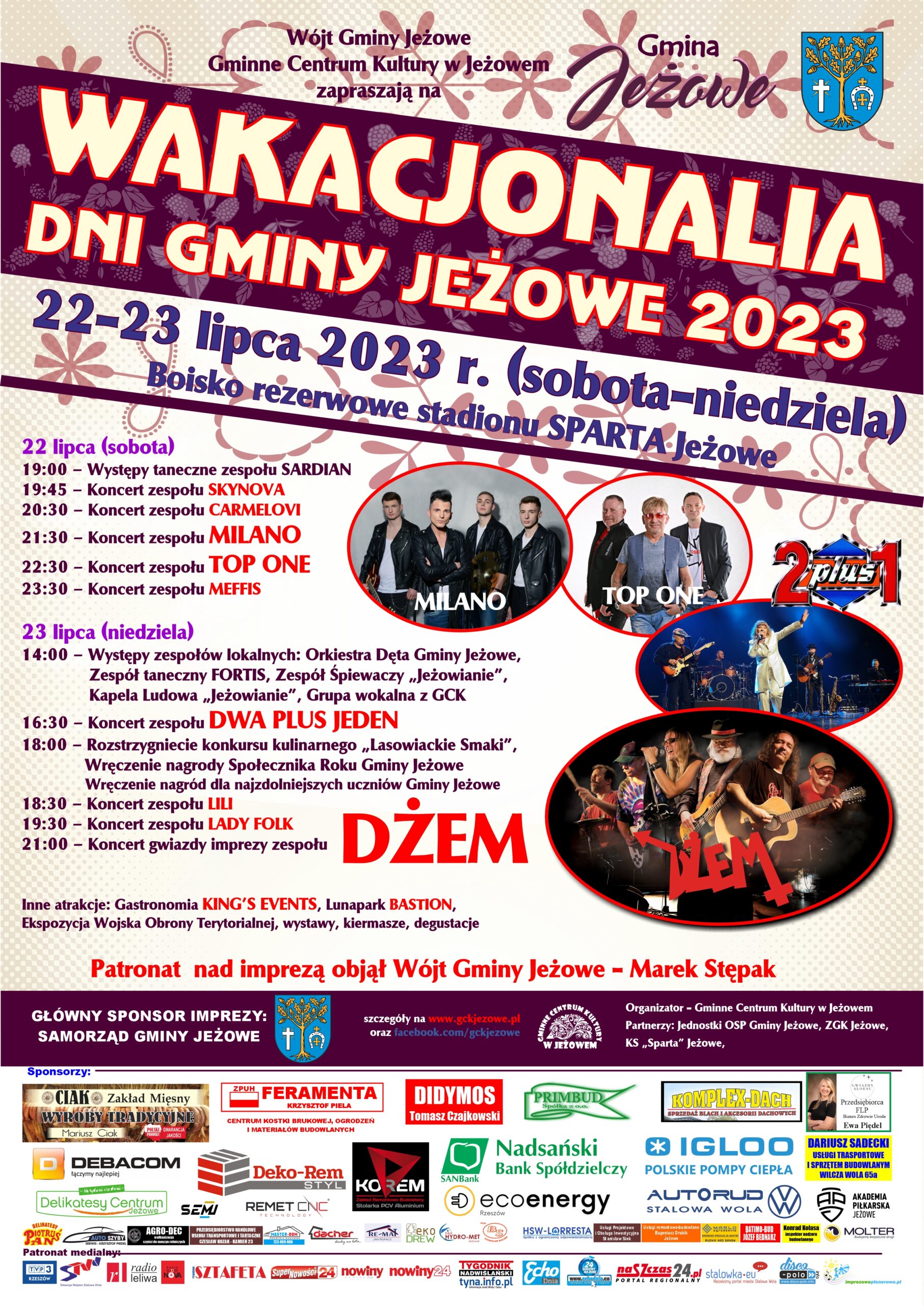 Wakacjonalia 2023 - Dni Gminy Jeżowe