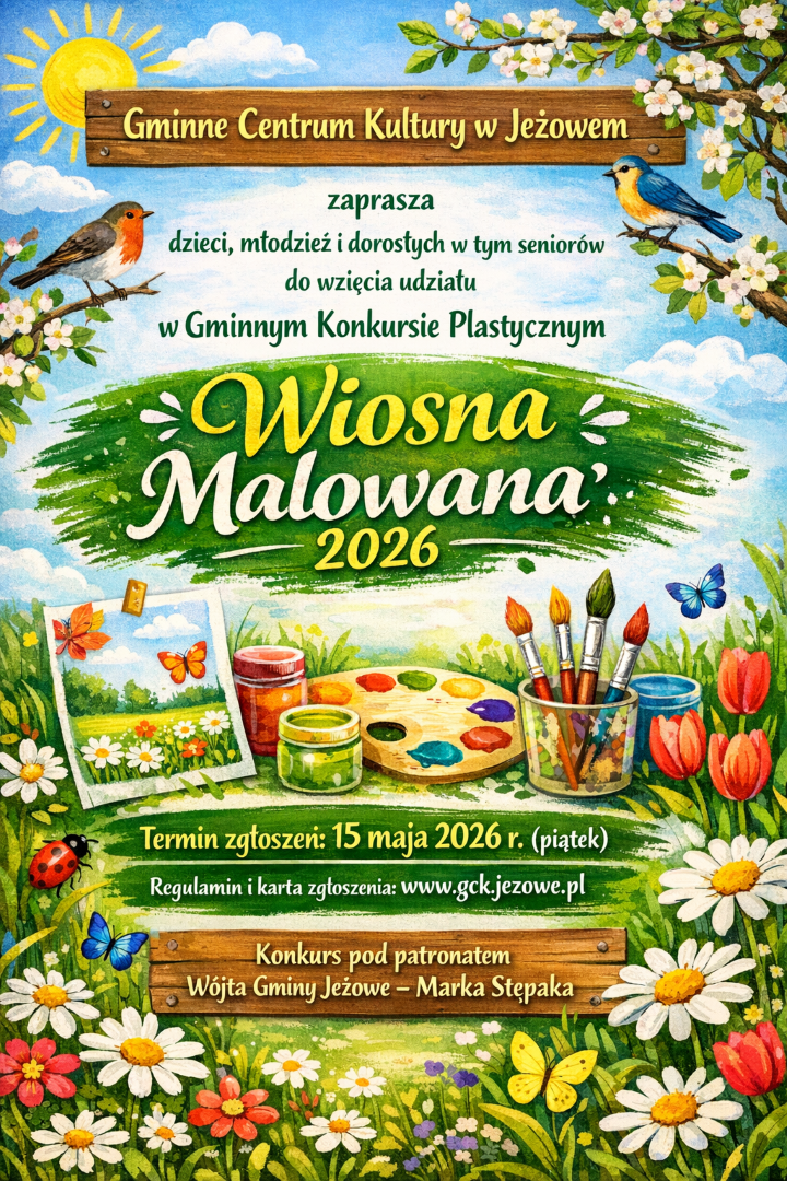 Gminny Konkurs Plastyczny „Wiosna Malowana” 2026