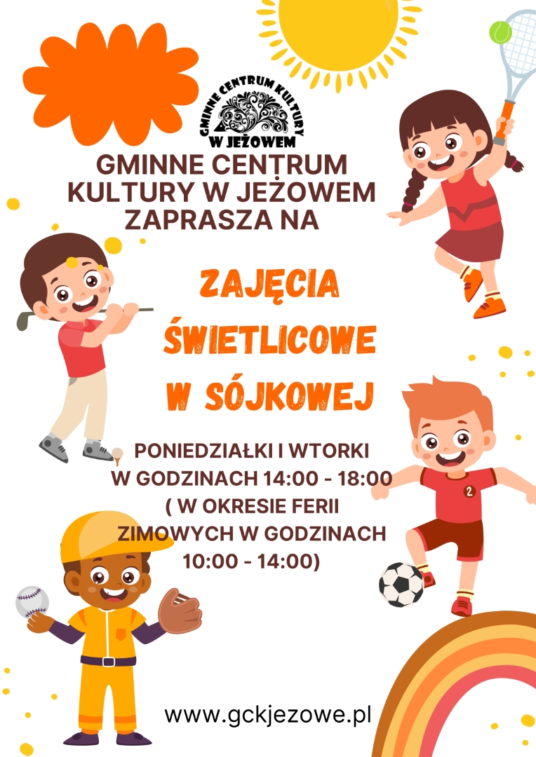 Zapraszamy do Świetlicy w Sójkowej