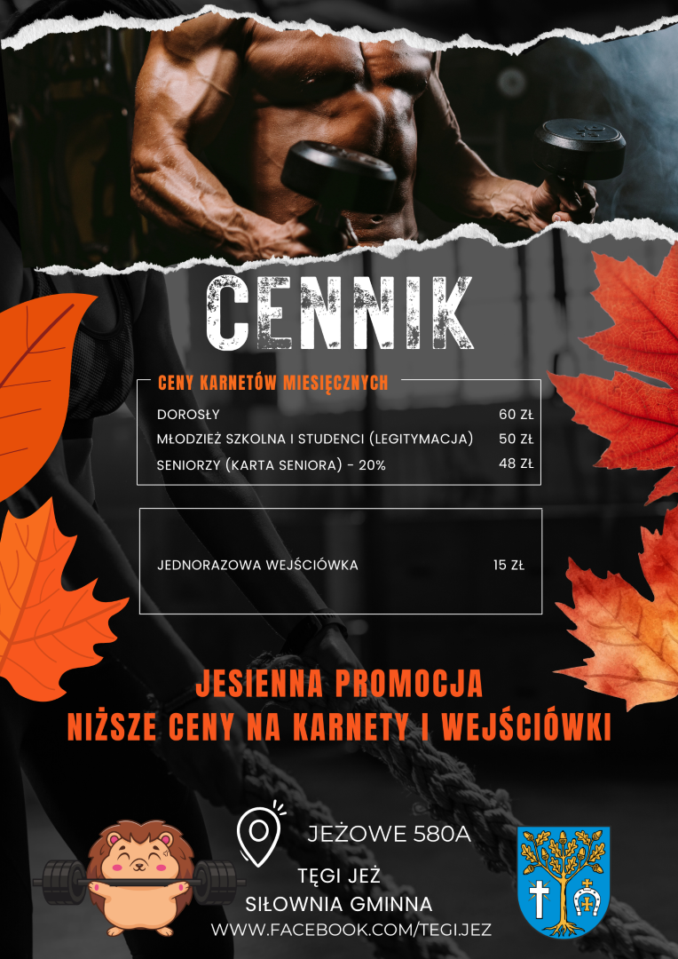 Jesienna Promocja na naszej siłowni