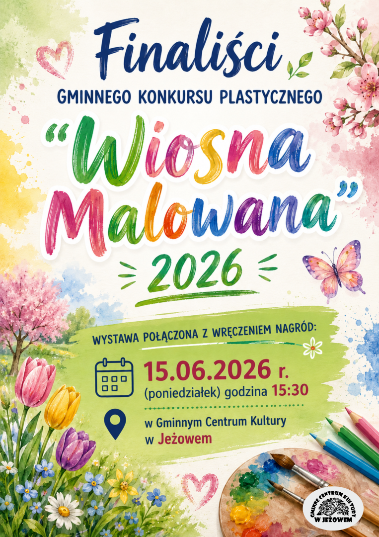  Finaliści Gminnego Konkursu Plastycznego „Wiosna Malowana” 2026 