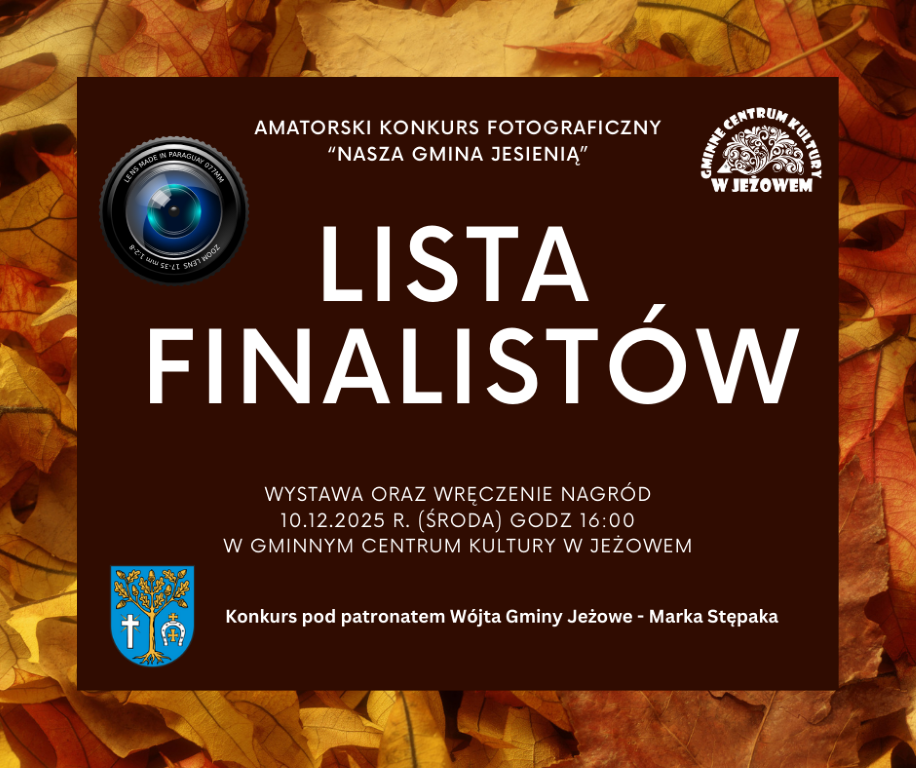 Amatorski Konkurs Fotograficzny "Nasza Gmina Jesienią" - lista finalistów
