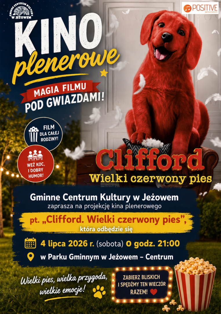 Projekcja kina plenerowego