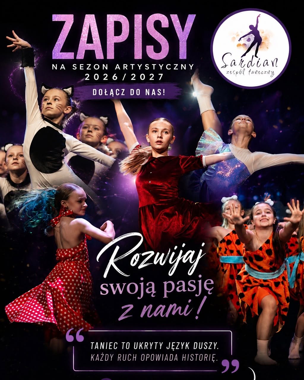 Zapisy do zespołu tanecznego "SARDIAN"