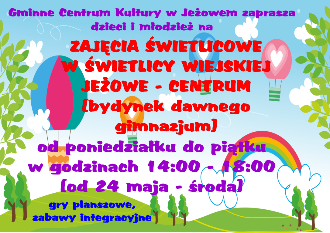 Zapraszamy do świetlicy wiejskiej w Jeżowem-Centrum