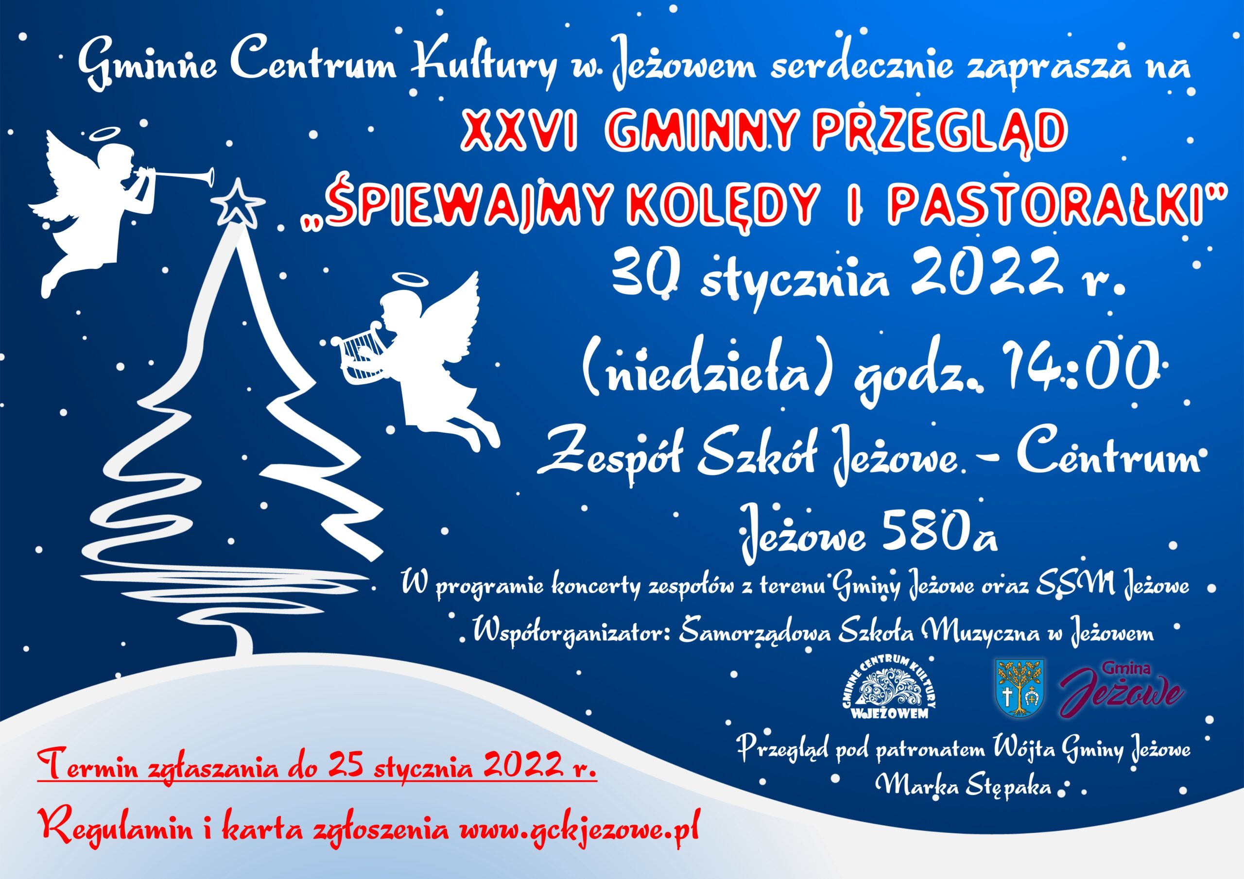Zgłoś się na XXVI GMINNY PRZEGLĄD„ŚPIEWAJMY KOLĘDY I PASTORAŁKI”