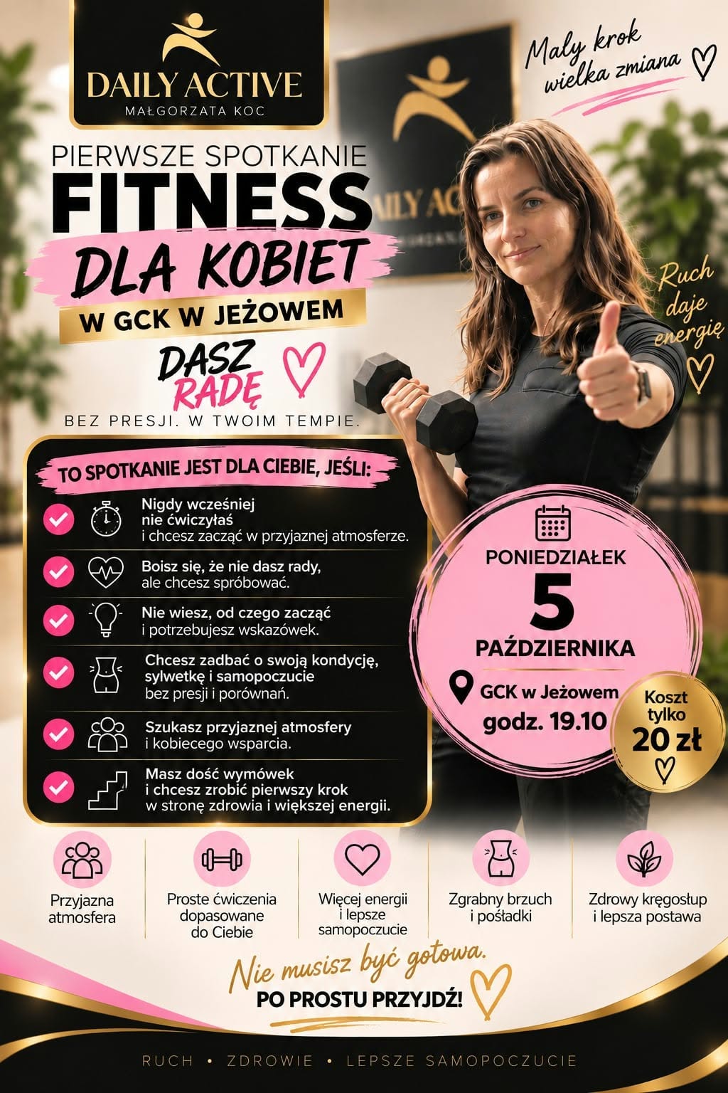 Fitness dla kobiet w GCK Jeżowe