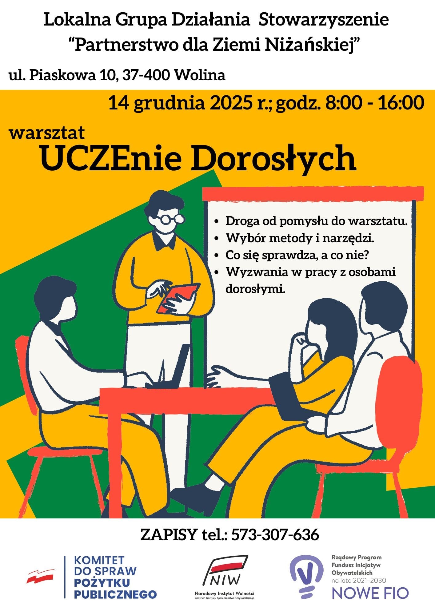 Warsztaty: „Jak uczyć dorosłych, żeby chcieli się uczyć?” – UCZEnie Dorosłych
