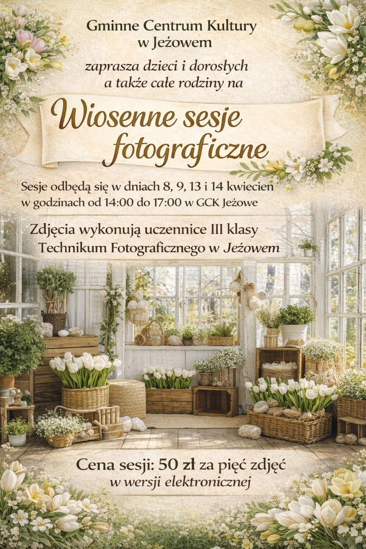 Wiosenne sesje zdjęciowe w GCK Jeżowe