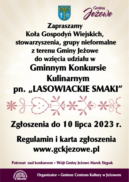Gminny Konkurs Kulinarny "LASOWIACKIE SMAKI"