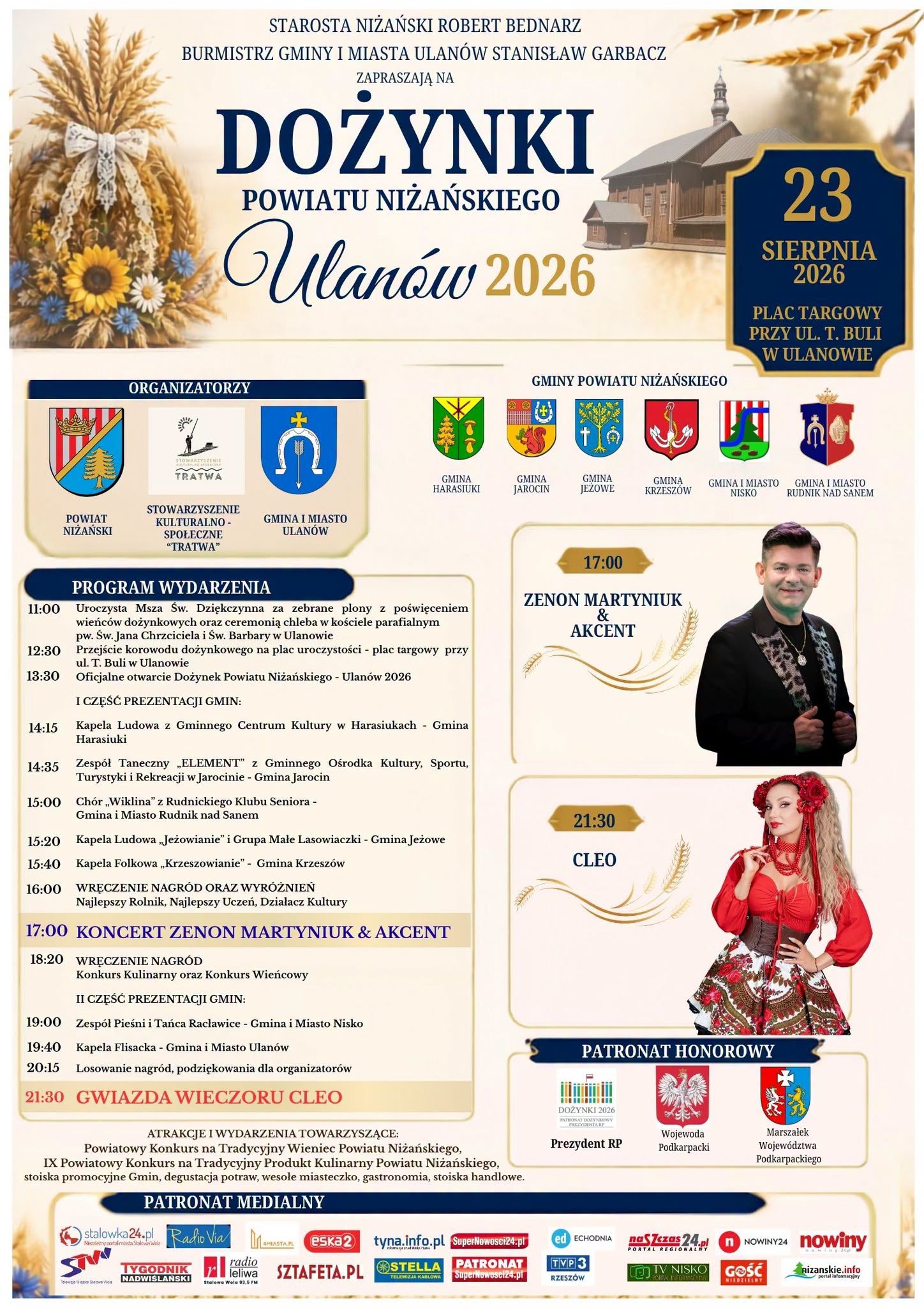  XXVIII Dożynki Powiatu Niżańskiego w Ulanowie