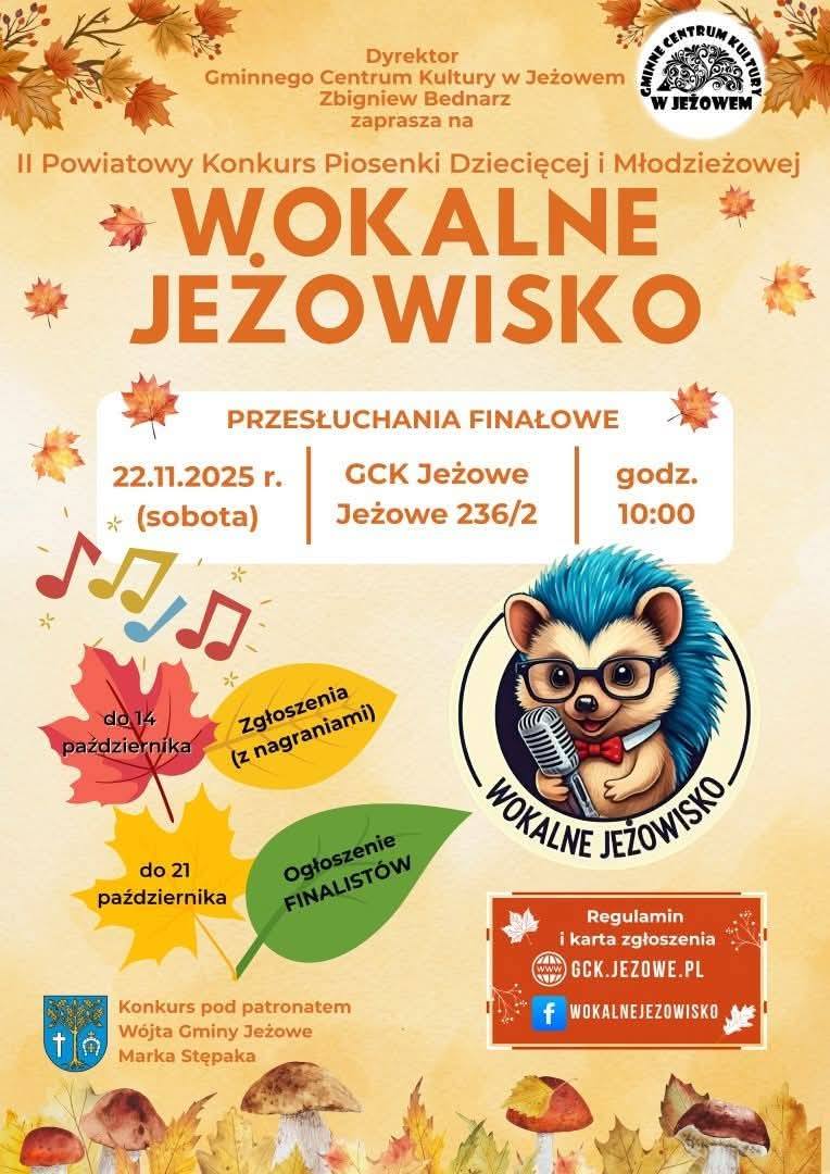Poznajcie Jurorów II Powiatowego Konkursu Piosenki Dziecięcej i Młodzieżowej „Wokalne Jeżowisko” w Jeżowem