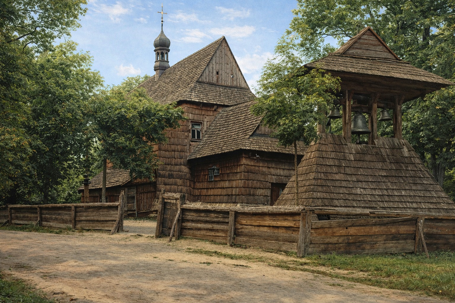 Stary drewniany Kosciół w Jeżowem - XVII wiek