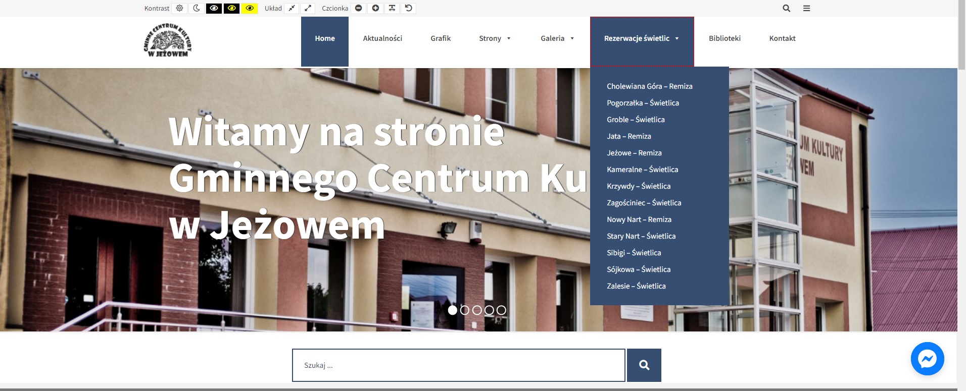 Rezerwacja świetlic