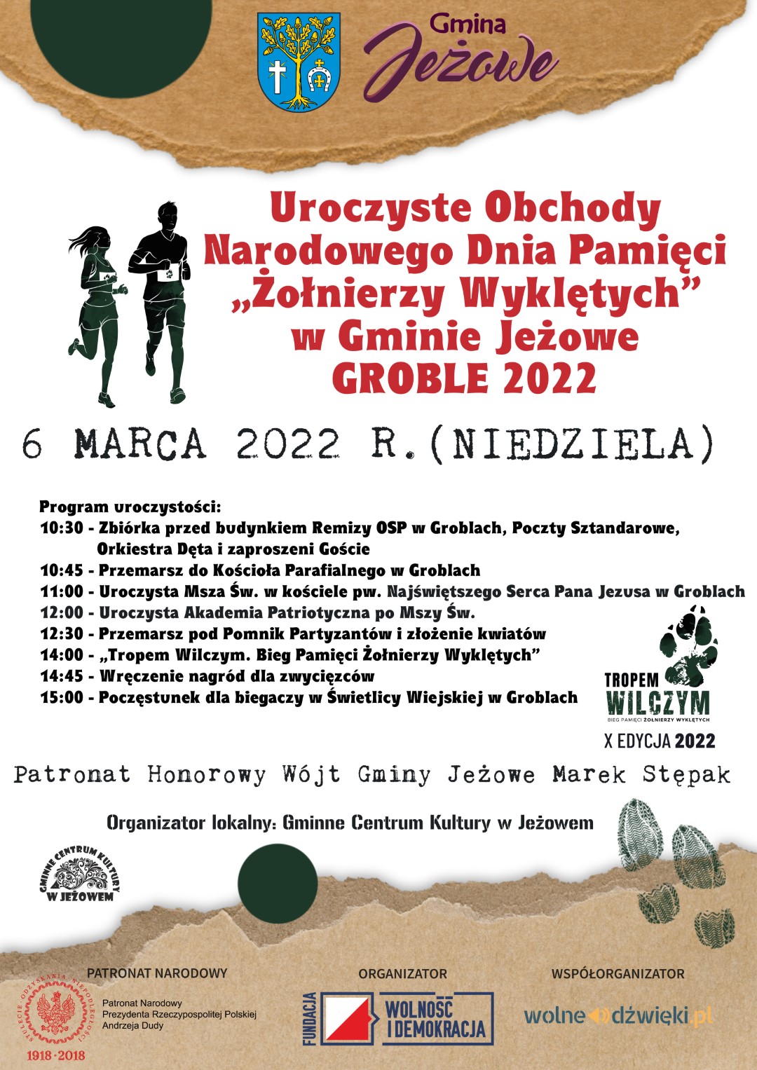 Uroczyste Obchody Narodowego Dnia Pamięci "Żołnierzy Wyklętych" w Gminie Jeżowe