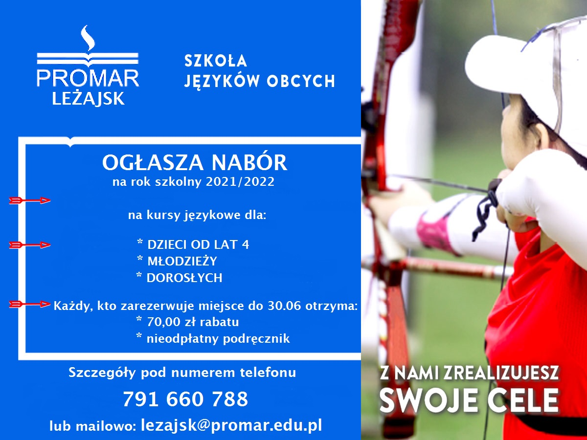 Szkoła języków obcych - nabór