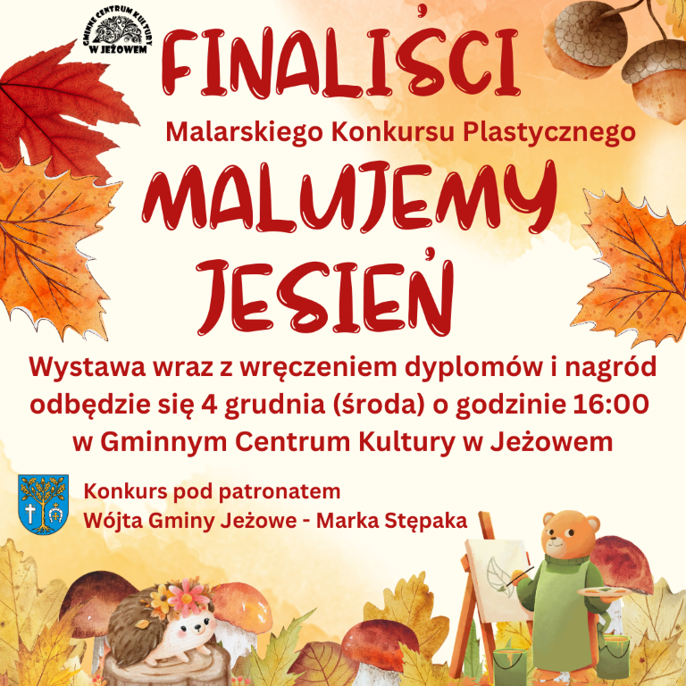 Finaliści Malarskiego Konkursu Plastycznego "Malujemy Jesień"