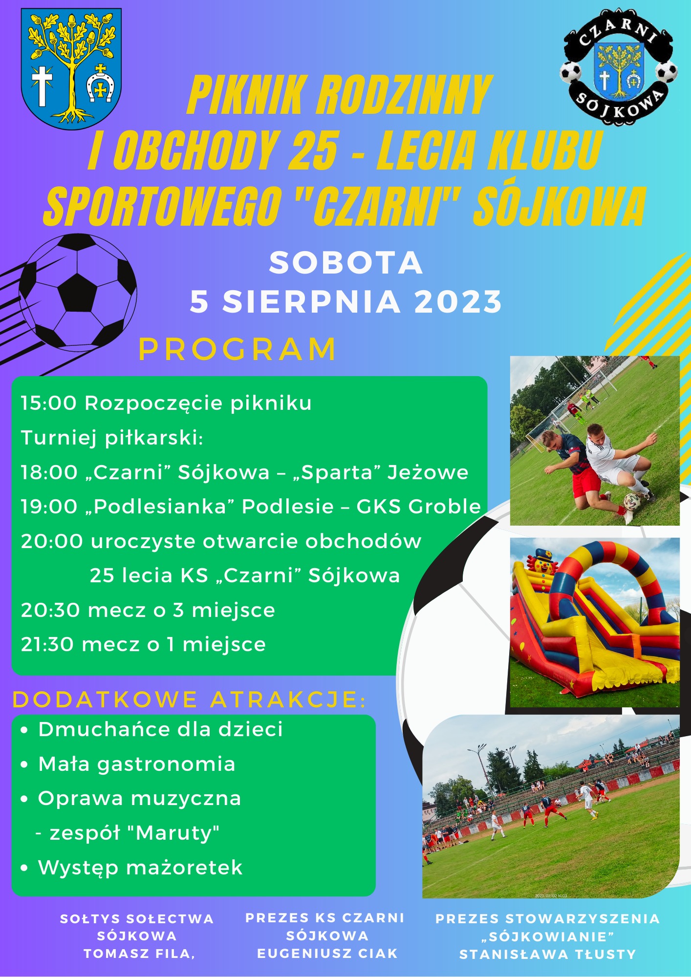 Piknik Rodzinny i Obchody 25-lecia KS "CZARNI" Sójkowa