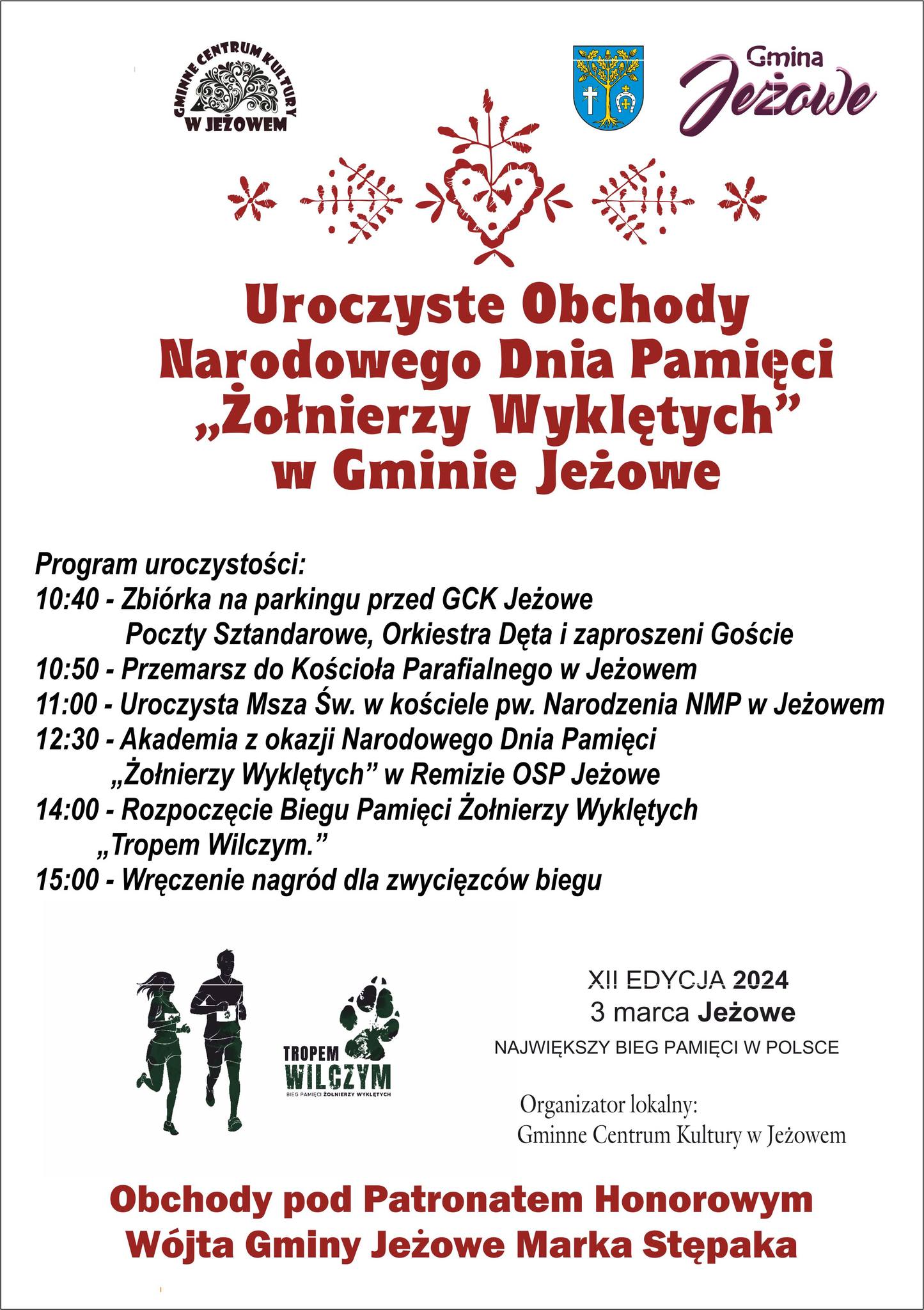 Uroczyste Obchody Narodowego Dnia Pamięci "Żołnierzy Wykętych" w Gminie Jeżowe