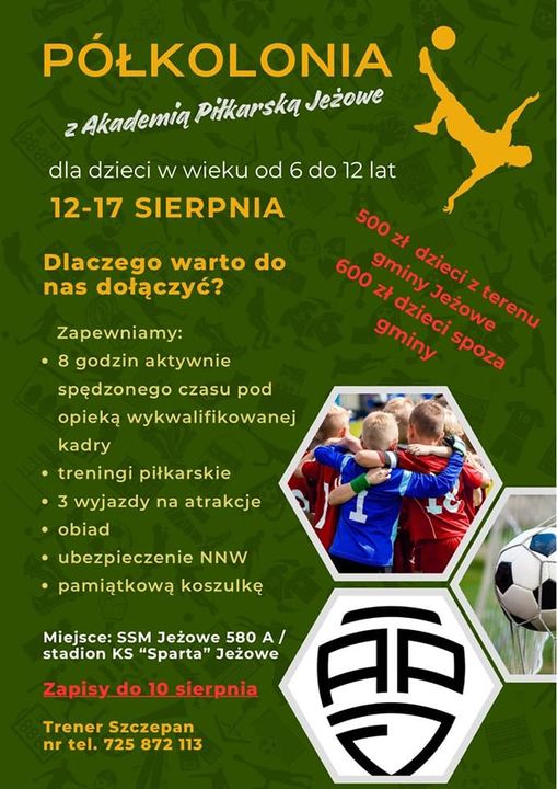 Półkolonie z Akademią Piłkarską w Jeżowem