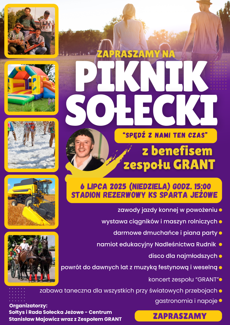 Piknik Sołecki “Spędź z nami ten czas” z benefisem zespołu GRANT