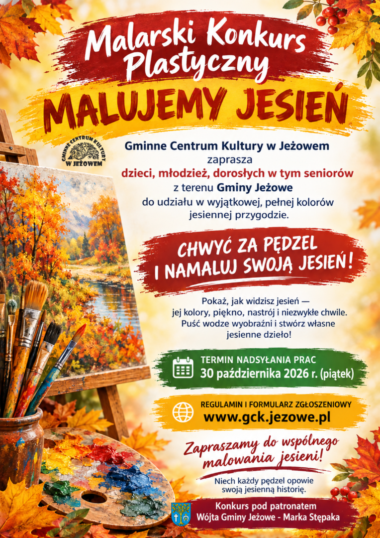 MALARSKI KONKURS PLASTYCZNY 2026 – „MALUJEMY JESIEŃ”