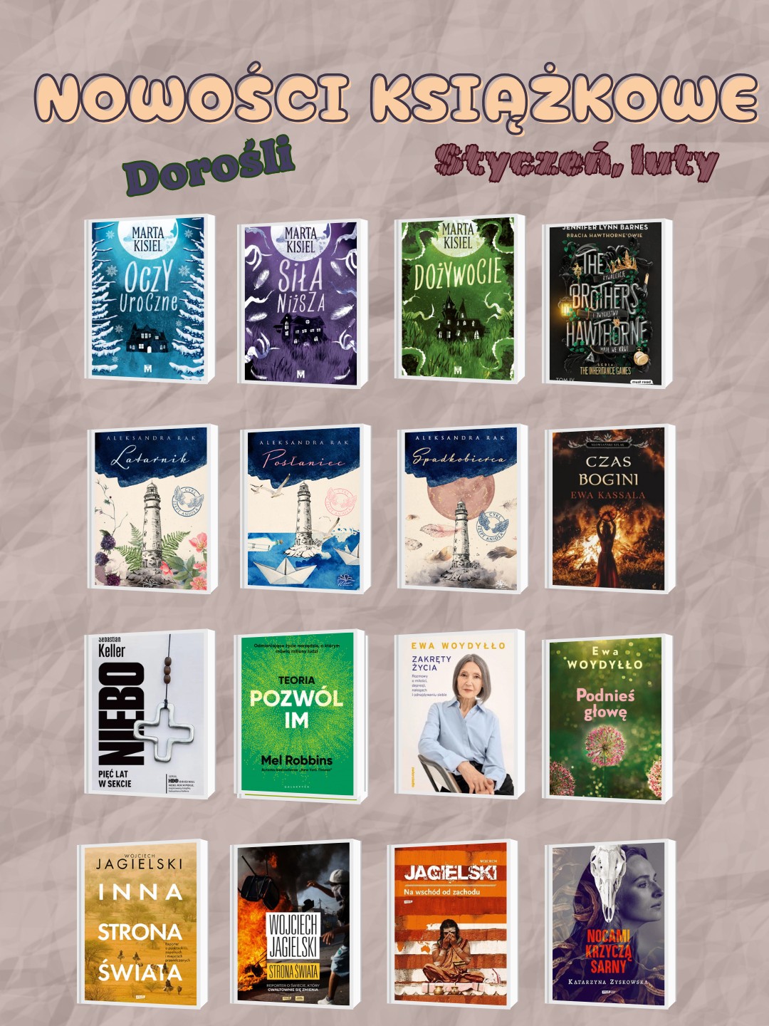  Biblioteka Publiczna w Jeżowem - nowości luty 2026