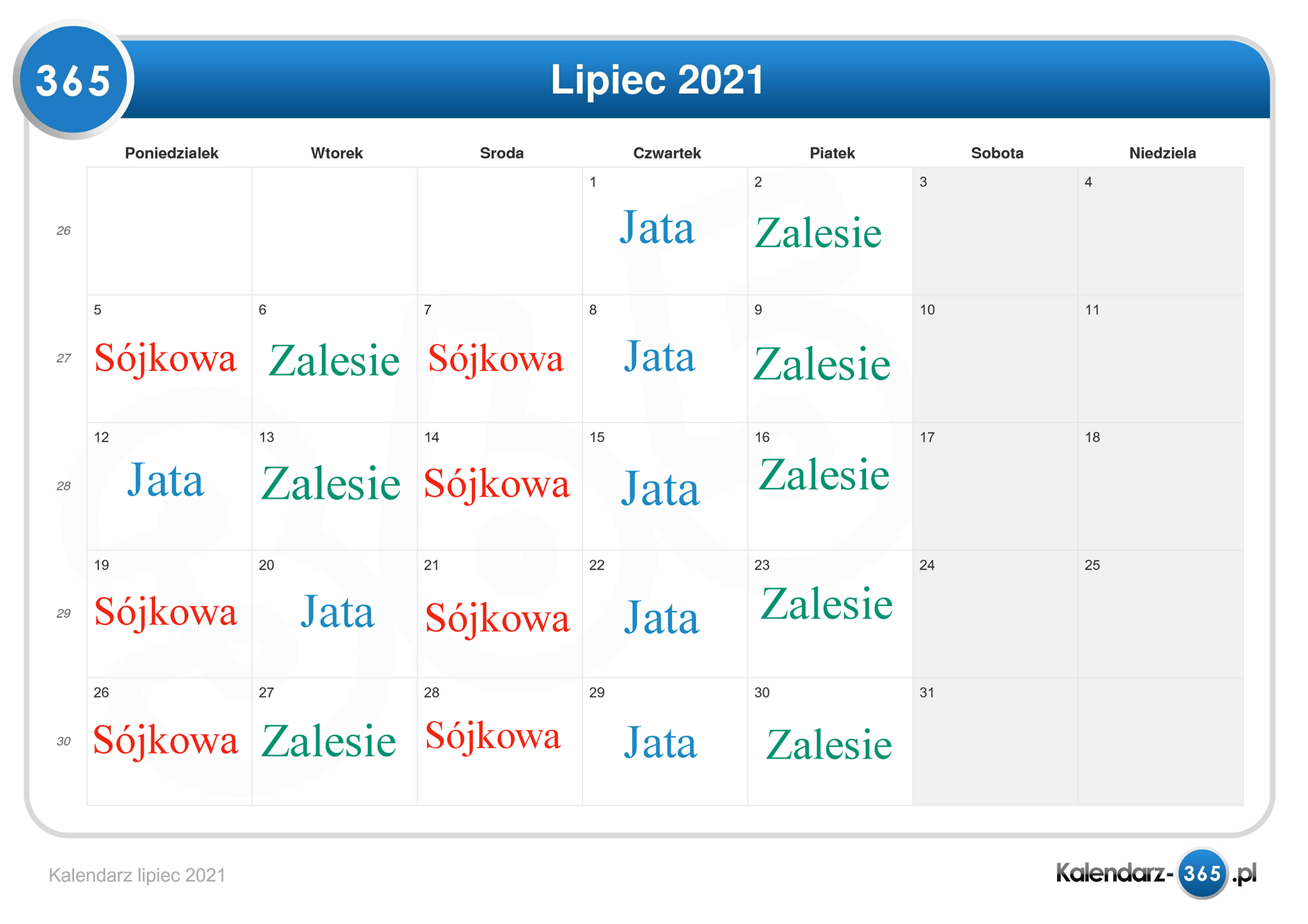 Lipiec w świetlicy